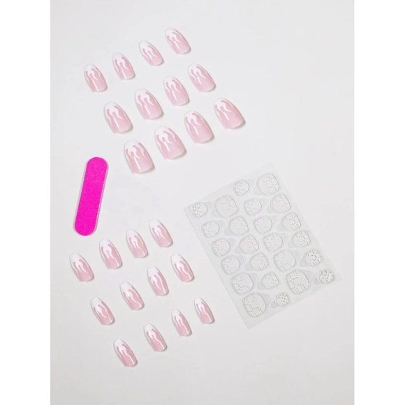 Press on reusable nails 24 pieces Square - Picture 3 of 3